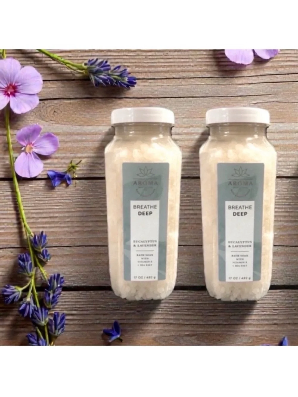 2 Aromatherapy Breathe Deep Eucalyptus and Lavender Bath Soak